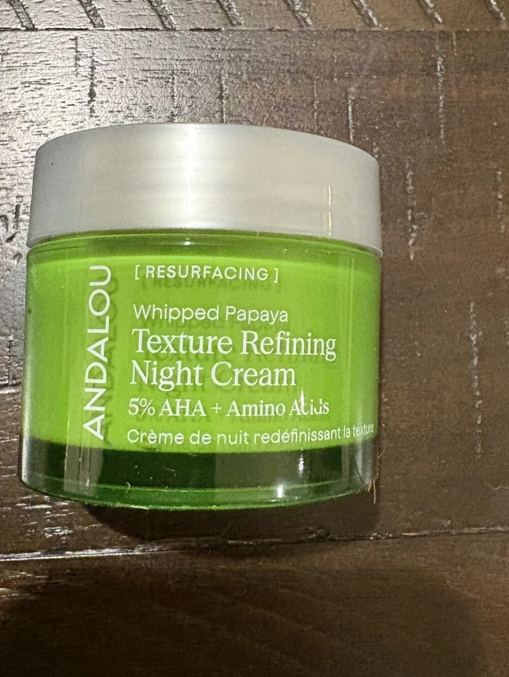 Andalou Naturals Whipped Papaya Texture Refining Night Cream 5% AHA 1.7 oz